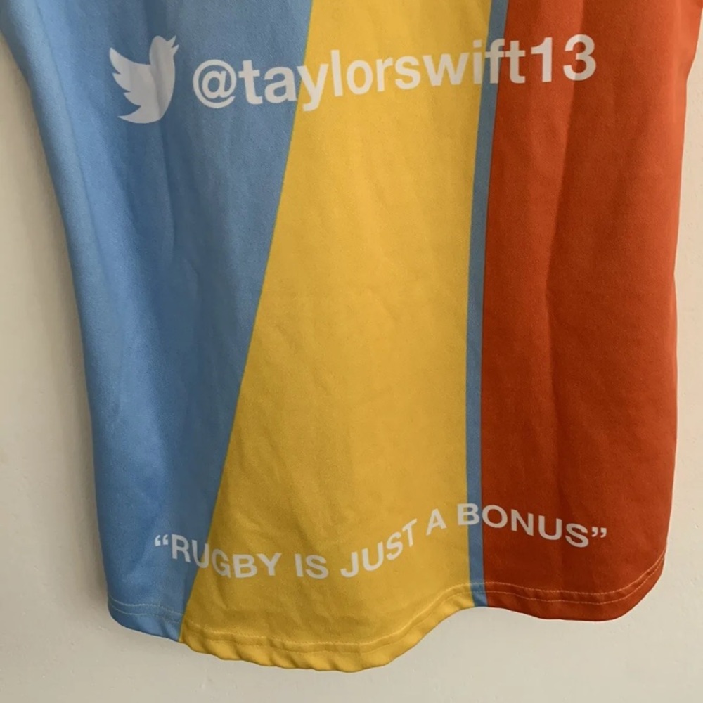 Akuma Rugby Jersey Ekhwan Rugby Football Club Yellow Size Large Taylor Swift - Picture 9 of 12